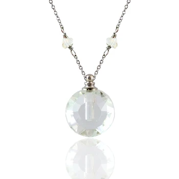 

1PC Essential oil Charms Pendant Necklace Colorful Crystal Vials Pendant Perfume Bottle Pendant for Necklace Jewelry