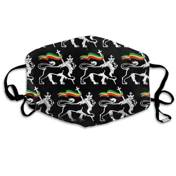 

Garde Art Studio Reusable Face Masks, Rasta Lion of Judah Healthy Durable Polyester Half Face Masks, Mouth Face Masks Comfy