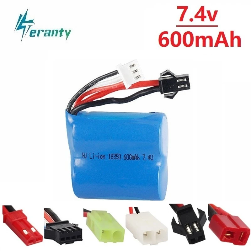 Teranty 7 4 v 600mAh литий ионный аккумулятор для H100 H102 H106 18350 JJRC S1 S2 S3 S4 S5 Высокоскоростной