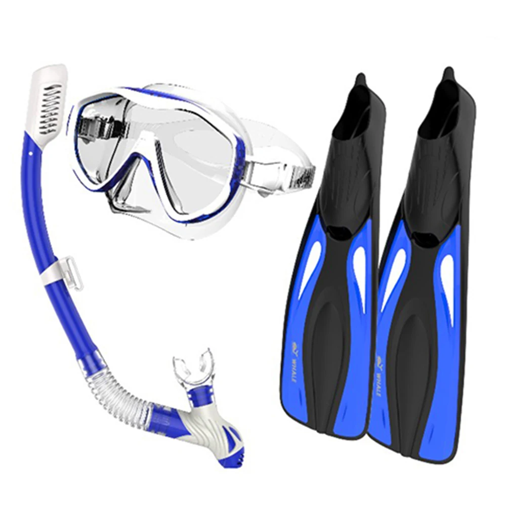 swimming flippers and goggles
