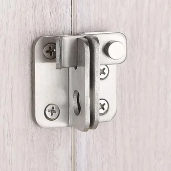 

Stainless Steel Bolt Anti-theft Security Door Thick Thicken Bolt Locker Lock Hasp Simple Turn On Left / Right Brief Household