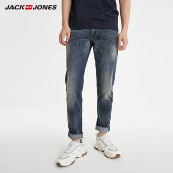 

JackJones Men's Slim Fit Stretch Frayed Tight-leg Jeans Basic Menswear| 219132564