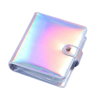 

10 Slots Individual Album Storage Large Capacity Rainbow Color Shinning Card Bag Travel Nail Stamping Plate Holder Portable