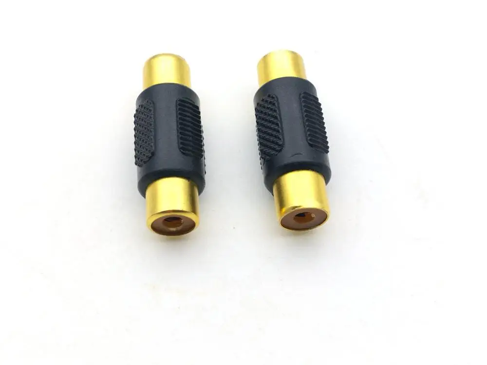 100 шт. Золотой RCA Phono муфта Женский аудио видео разъем|video connector|coupler |