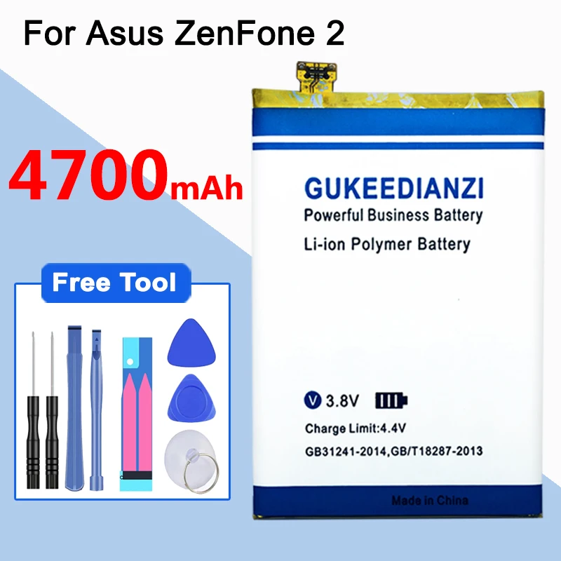 Аккумулятор GUKEEDIANZI C11P1501 емкостью 6600 мАч для ASUS ZenFone2 Laser 5," /6" Zenfone Selfie ZE550KL ZE601KL запасная батарея для телефона - Цвет: C11P1424