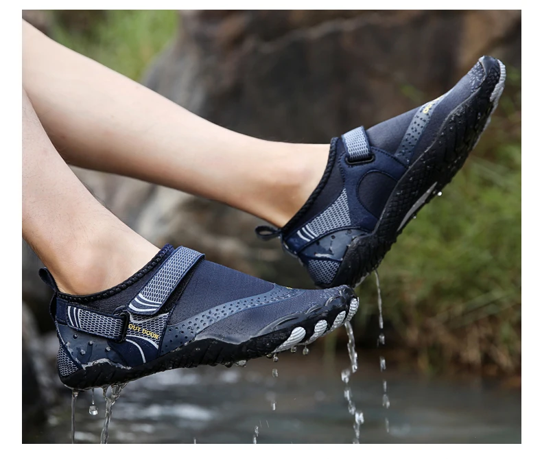 Для мужчин Быстросохнущие кроссовки Летняя женская пляжная обувь Usptream быстросохнущие болотных водонепроницаемая обувь пять пальцев спортивные сандалии размера плюс; размеры 36-47 обувь женская красовки мужские