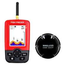 Sonar Portable sans fil LCD avec alarme de poisson, leurre de pêche, sondeur à écho, outils de recherche