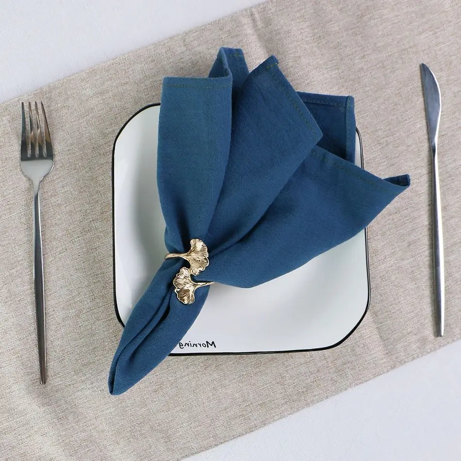 4PCS 30X45CM Skin-Friendly Cotton Dinner Napkins,Kitchen Soft Tea Towel,Dinning Room Washable Reusable Tableware Cloth Placemats