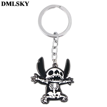 

DMLSKY Creative theme Metal Alloy Pendant Key Chains Ring Gift For Women Men Bag funny fashion Keychain Keyring Jewelry M4150