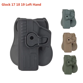 

Left Hand Tactical Gun Holster For Glock 17 18 19 Airsoft Gun Case Pistol Holster Hunting Accessories