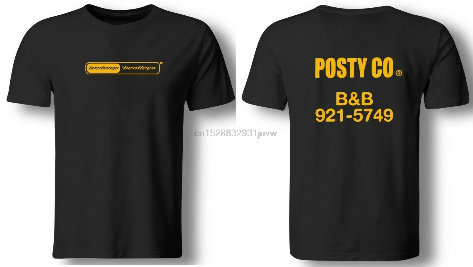 Beerbongs и Bentleys Posty Co 921 Футболка Топ рэп Мерч Руни bB Post Malone |