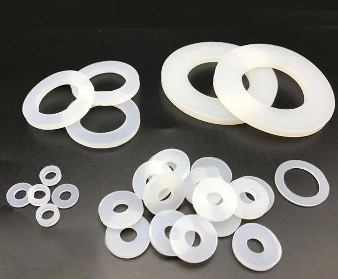 30pcs M7*18mm*1mm silicone gasket washer ring circle soft silica gel