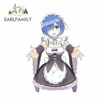 

EARLFAMILY 13cm x 9.6cm for Reim Anime Image Board Vinyl Car Sticker Motorcycle Windshield Laptop Decals Refrigerator