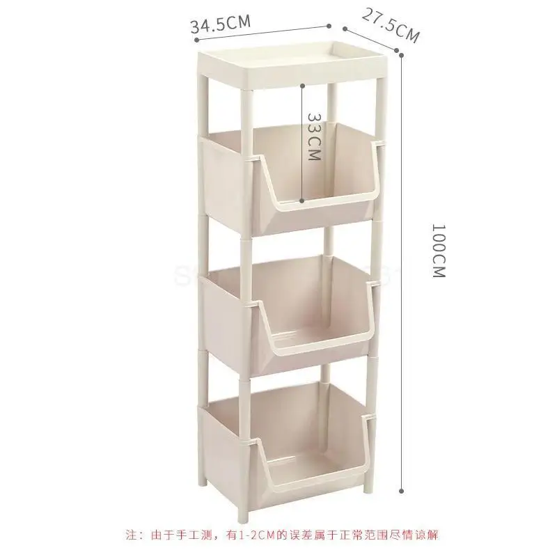 Кухонная стойка напольная многослойная пластиковая стойка для хранения закусок фруктовая и стойка для хранения овощей корзина для хранения - Цвет: ml3