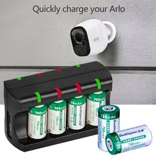 Портативный RCR123A Батарея Зарядное устройство 8 Быстрая зарядка 16340/16350/16360 3,7 V Арло Батарея зарядный адаптер 750 мА/ч, Батарея Зарядное устройство