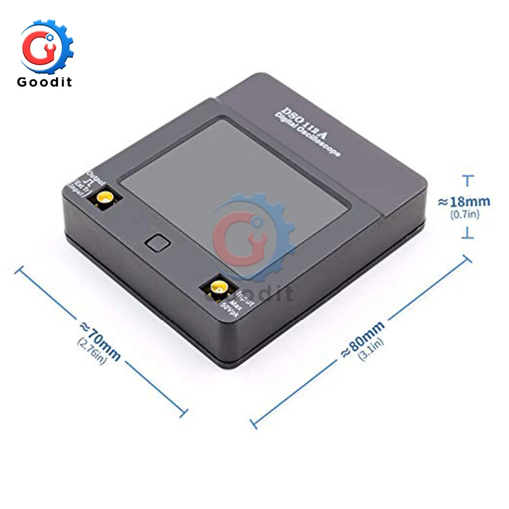 Портативный DSO 112A TFT Мини цифровой осциллограф сенсорный экран портативный USB осциллограф интерфейс 2 МГц 5Msps