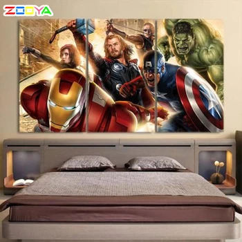 

5D Diamond Painting Movies Character Embroidery Bead Cross Stitch Full Square Round Drill 3D Picture Mosaic Wall Sticker Rp409