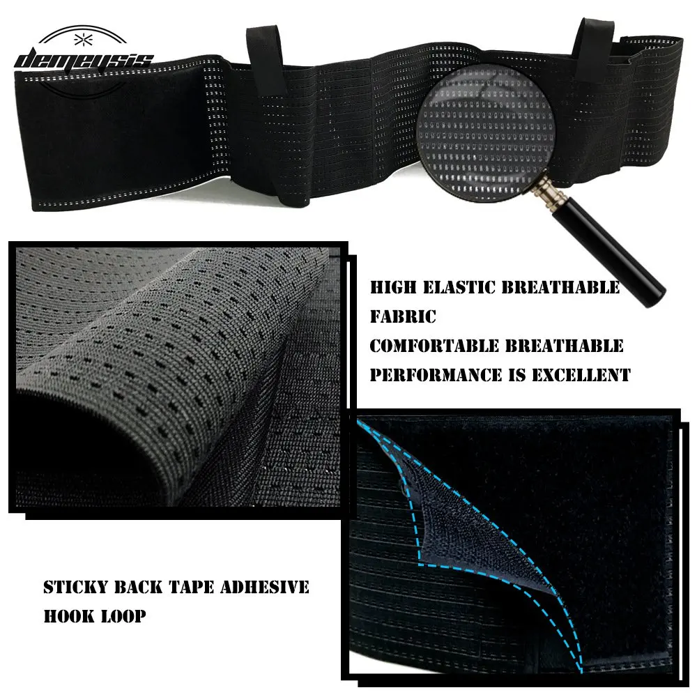Universal Right Left Gun Holster Tactical Elastic Belly Band Waist Gun Pouch with 2 Magazine Pouches Concealed Carry