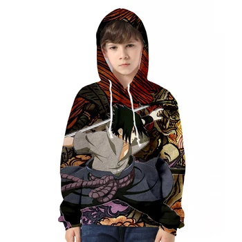 

Naruto Hoodie Cosplay Kids Costume Boys Sweatshirt Uchiha Sasuke 3D Printed Anime Clothes for Boy akatsuki Costumes Shuriken