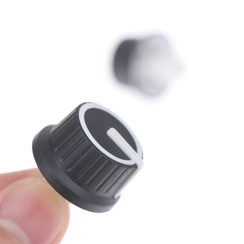 Potentiometer Knob Cap Rubber Half Shaft Knob Potentiometer Rotary Encoder Volume Switch 2PCS 25*25.5MM