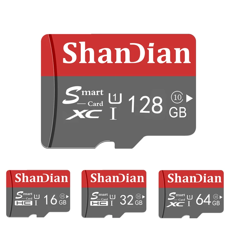 ShanDian Original Micro SD Card 64GB Class 10 Memory microSD 8GB 16GB 32GB TF microSDHC/SDXC for Smartphone/Tablet PC | Компьютеры и