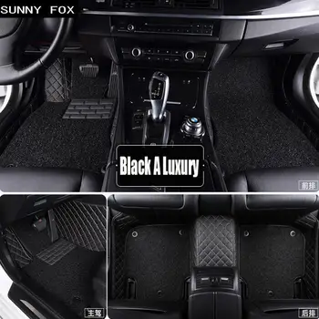 

Car floor mats special for BMW X6 E71 E72 F16 Leather heavy duty 5D car-styling rugs carpet floor liners(2008-now)