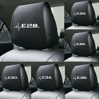 

1PCS Hot car headrest cover fit for BMW E28 E30 E34 E36 E39 E46 E60 E61 E62 E90 E91 E92 Accessories Car Styling