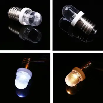 

E10 Light Bulbs DC 6/12/24V LED Screw Base Indicator Bulb Mini Warning Signal Lamp