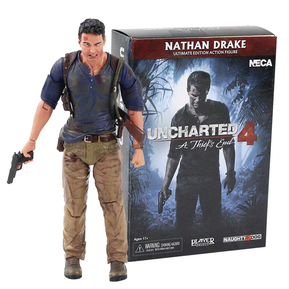 Экшн-фигурка NECA Uncharted 4 A robo's end 17 см Натан Дрейк Ultimate Edition ПВХ Коллекционная