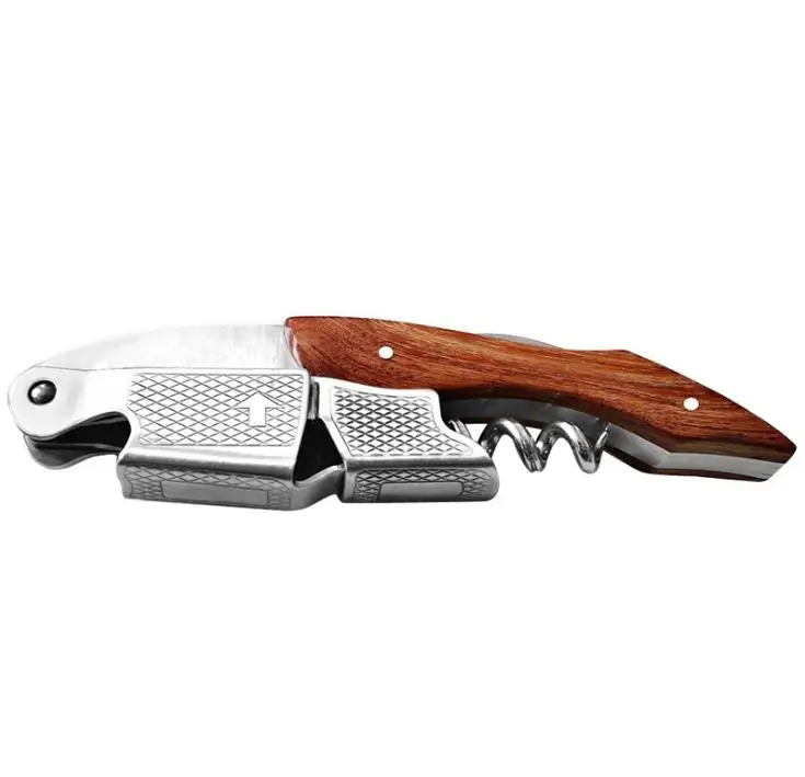 US $370.42 100pcsLot High Quality Wood Handle Professional Wine Opener Multifunction Portable Screw Corkscrew Wine Bottle Opener Wholesale