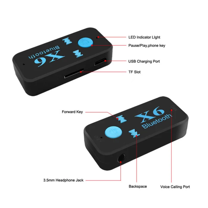 Беспроводной Bluetooth 3,5 мм AUX аудио стерео музыка A2DP Автомобильный приемник громкой связи адаптер ING-SHIPPING