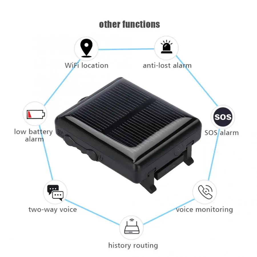 Buscador de llaves мини портативный животных GSM GPRS gps локатор Водонепроницаемый солнечной энергии анти-потеря для коровы