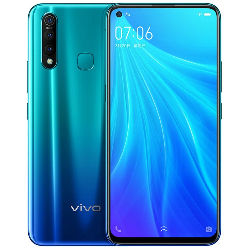 Новая модель Vivo Z5X Смартфон Snapdragon 710 Android 9,0 6,5" 2340X1080 8 ГБ ОЗУ 128 Гб ПЗУ 4 камеры отпечаток пальца ID лица