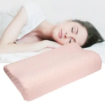 

Foam Throw Pillow Case Soft Pillowcase Travel Memory Foam Space Pillow Case Neck Cervical Healthcare