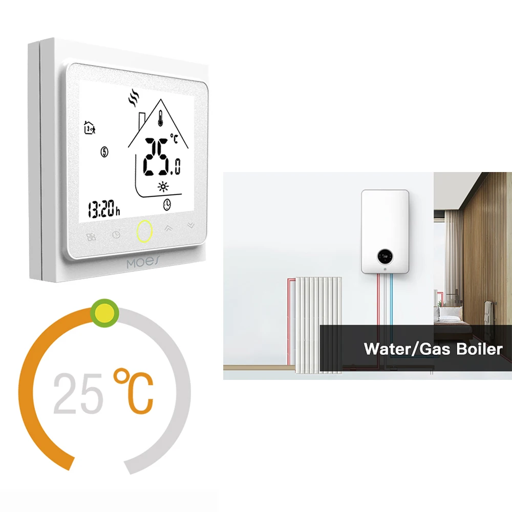 WiFi Smart Touch термостат контроль температуры Лер для воды/электрический подогрев пола воды/газовый котел приложение дистанционное управление