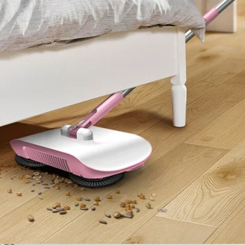 

Stainless Steel Sweeping Machine Push Type Hand Push Magic Broom Dustpan Handle Household Cleaning Package Hand Push Sweeper M