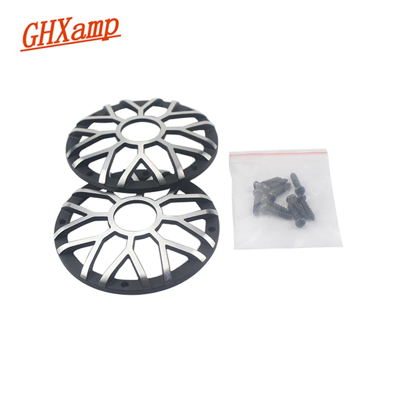 GHXAMP 3 inch 92MM Car Center Speaker Grill Mesh For 3" 3.5" inch Car Midrange Speaker Cover Aluminum Decorative net 1Pairs