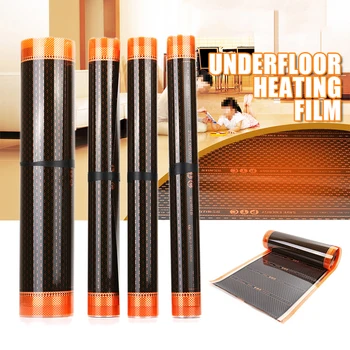 

220W 50cm Width Floor Heating Infrared Underfloor Heating Film Heater 200V-240V 60 Celsuis PTC Electric Home Floor Infrared Mat