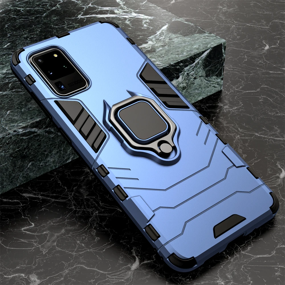 Ultimate Shockproof Armor Phone Case with Ring Holder Stand