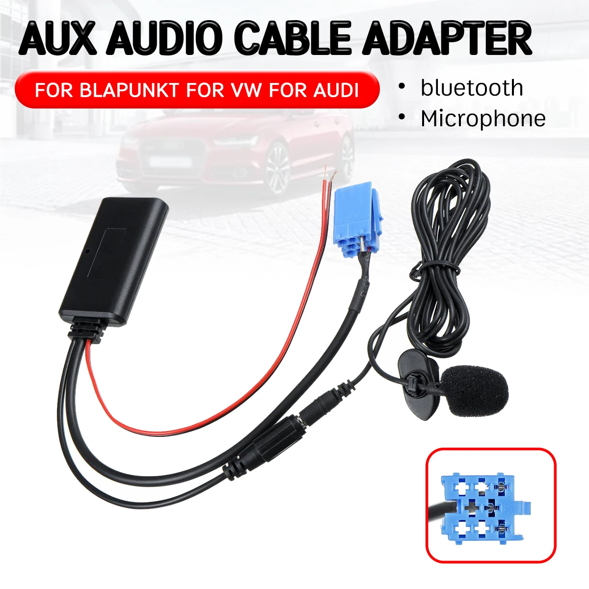 Aux-приемник bluetooth-адаптер с микрофоном для AUDI хор концерт Blaupunkt vw Delta Beta VDO Becker |