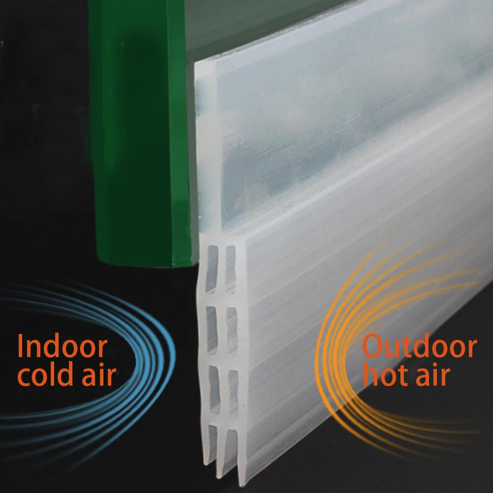

Window Tape Self Adhesive Silicone Bottom Door 1m Rubber Sealing Strip Weatherstriping Sound Insulation