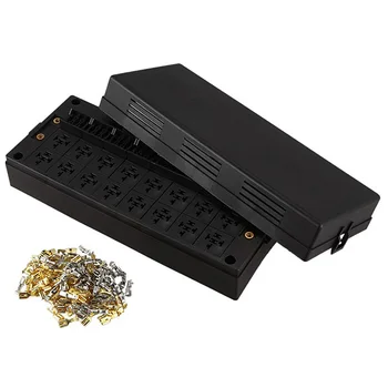 

24-Way Waterproof Blade Fuse Holder Box 16-Way Relay Socket Box Dust-Proof for Automotive and Marine Applications