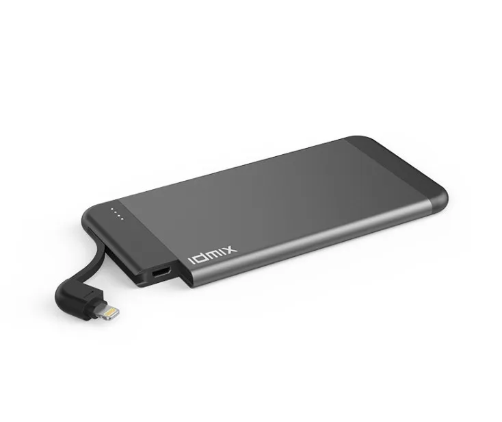 

IDMIX Charger 4100 Miliamps Ultra-Thin Polymer MFi Certification Apple Only Metal Fast Charging Power Bank
