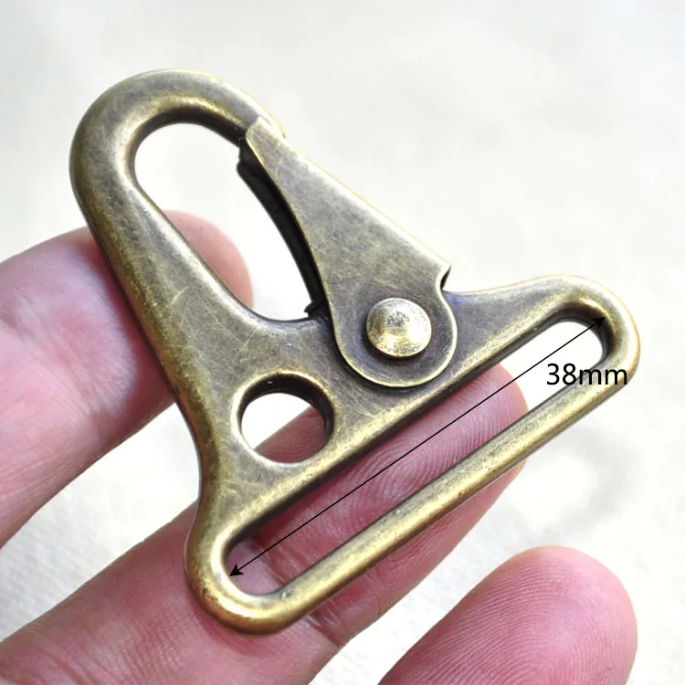 Bronze-38mm 2/4 шт. 25/32/38 мм спусковым крючком, с металлической пряжкой, сумка для собак воротник, тканевая лента Сумки из натуральной кожи, цепь на ремешке для клип застежками аппаратные средства "сделай сам" аксессуар - Цвет: Bronze-38mm