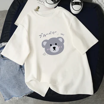 

Kawaii Bears Women T Shirts Cartoon Graphic Printed Tops Cute Clothes Vogue Female T-shirt Casual Short Sleeve Oversized T Shirt