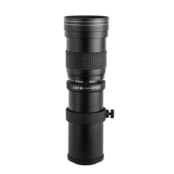 

Telephoto Lens 420-800mm Zoom Lens with Adapter Ring for Canon EOS 1300D 1100D 750D 650D 200D 77D 80D