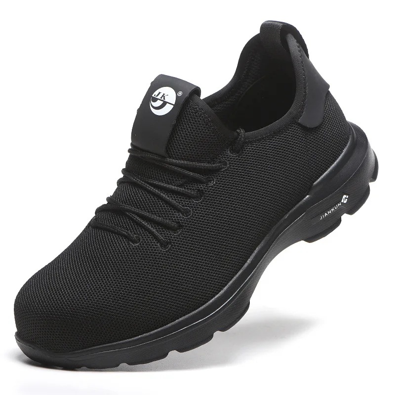 

high quality mens large size breathable steel toe caps working safety shoes anti-puncture worker tooling security boots protect