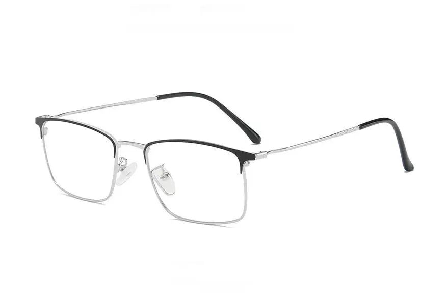 Новые металлические Мужские квадратные оптические очки с оправой, красивые модные прозрачные очки Armacao De для мужчин - Цвет оправы: 4