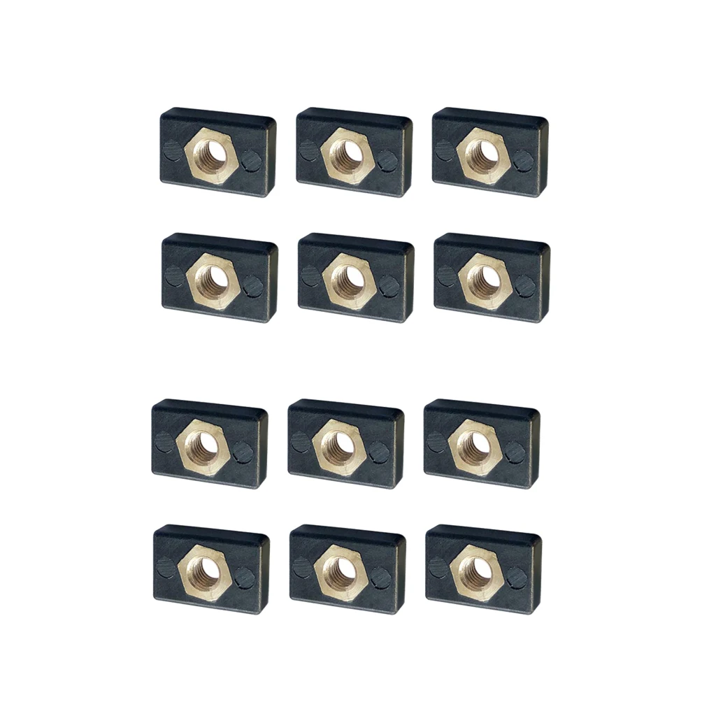 12pcs Fishing Boat Kayak Track Rail Screw Mounting Nut M6 Nutsert Accessories 12pcs Fishing Boat Kayak Track Rail Screw Mounting Nut M6 Nutsert Accessories