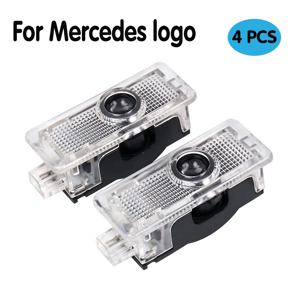 

For Mercedes AMG LED Car Door Light Logo Projection Lights Emblem Projection Courtesy Welcome Lamp Luces for Benz Class CLA CLS